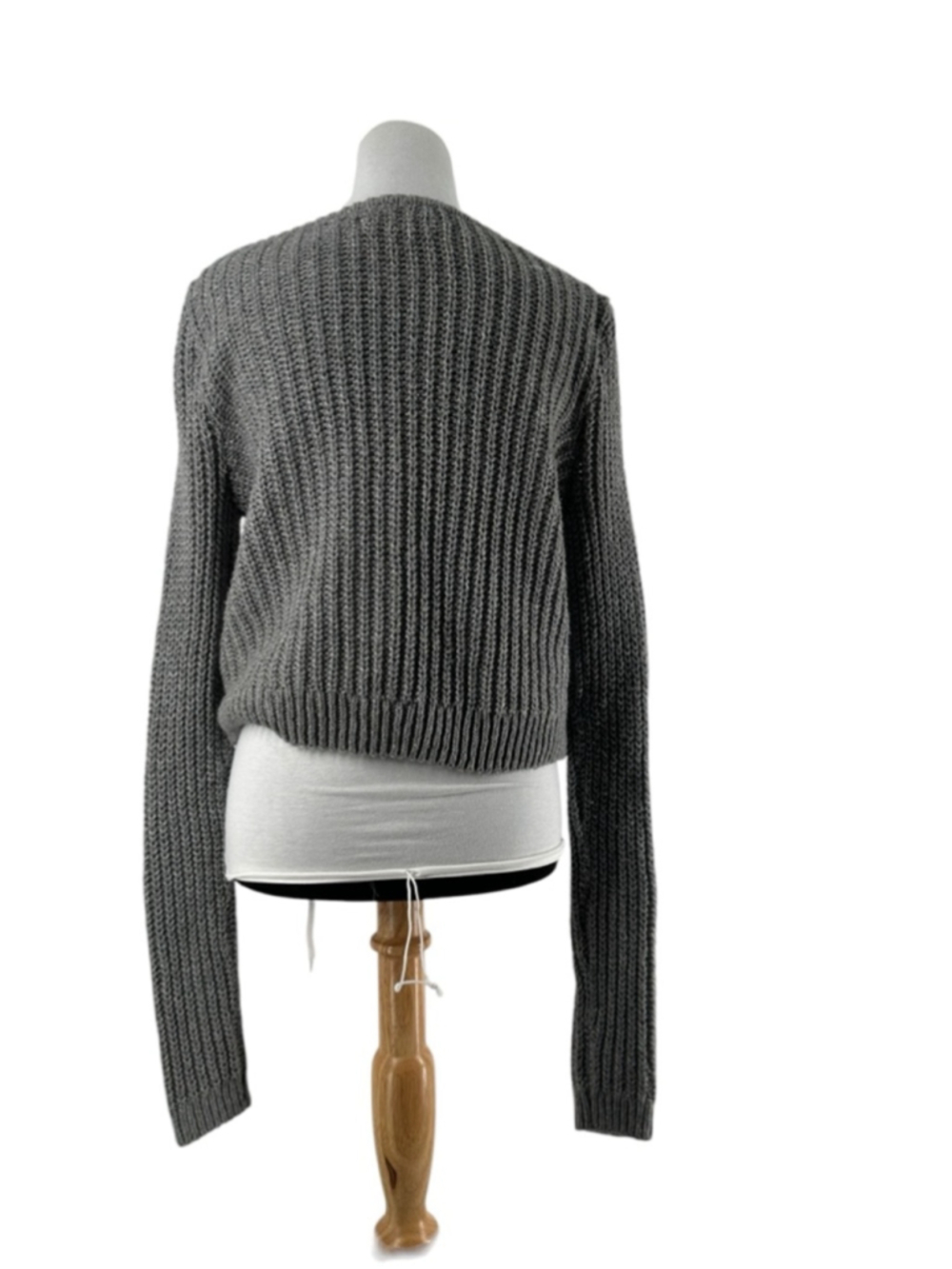 Abercrombie & Fitch Open Knit Sweater off the shoulder light weight y2k sz M - Picture 5 of 8